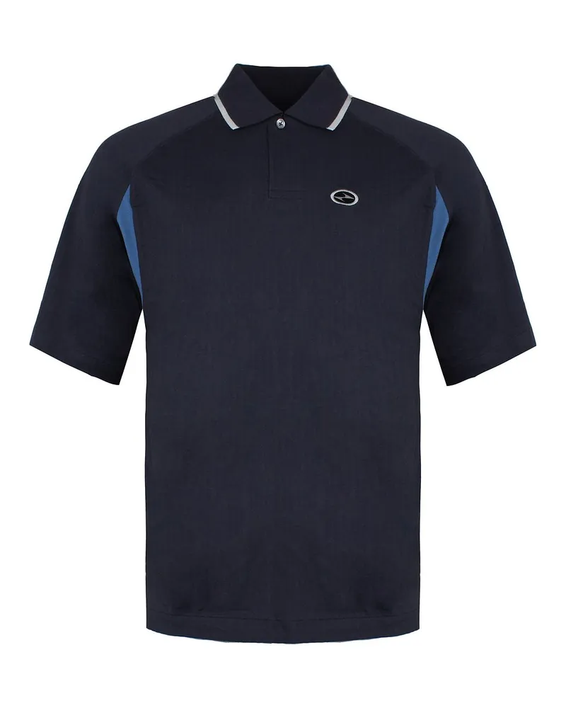 Nike Swoosh Mens Navy Blue Polo Shirt Marineblau