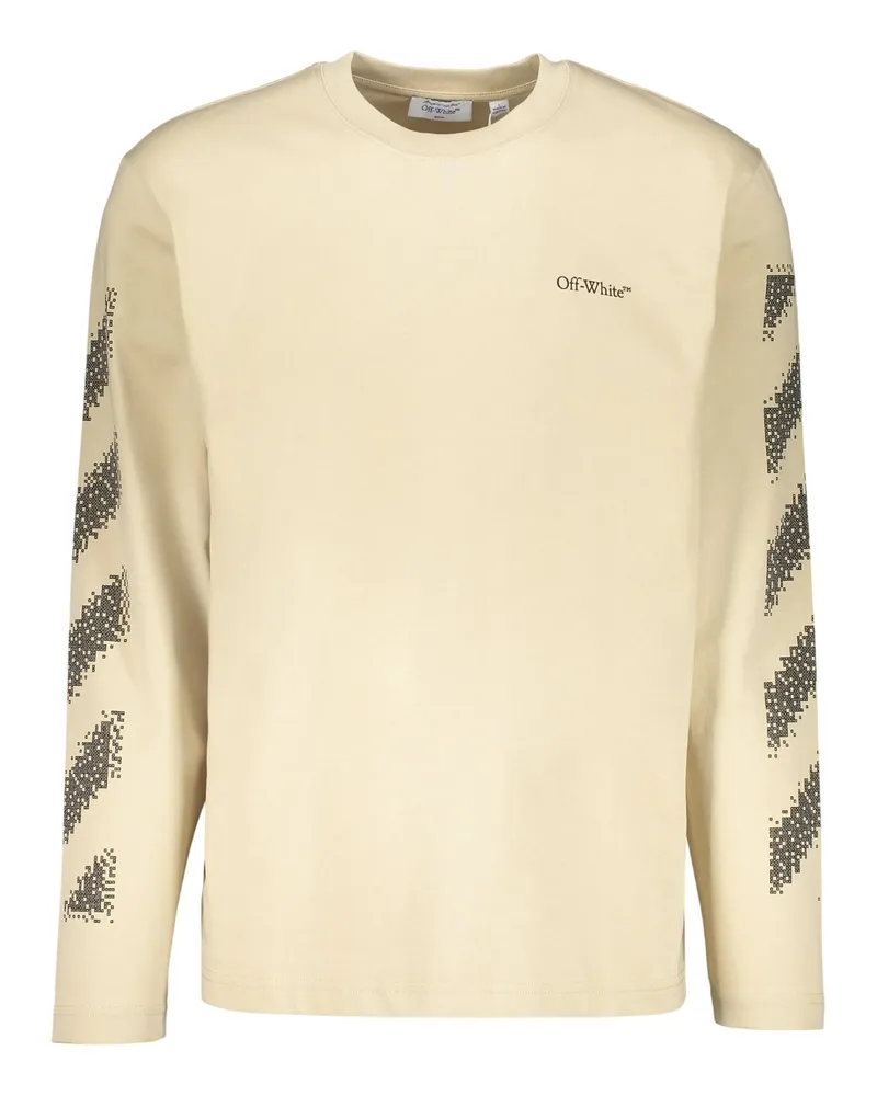OFF-WHITE Off White - T-Shirt für Herren, Rundhalsausschnitt, Regulär (Braun/Schwarz Braun
