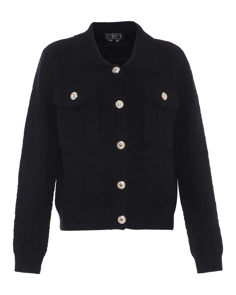 FAINA Pullover Damen schwarz Schwarz