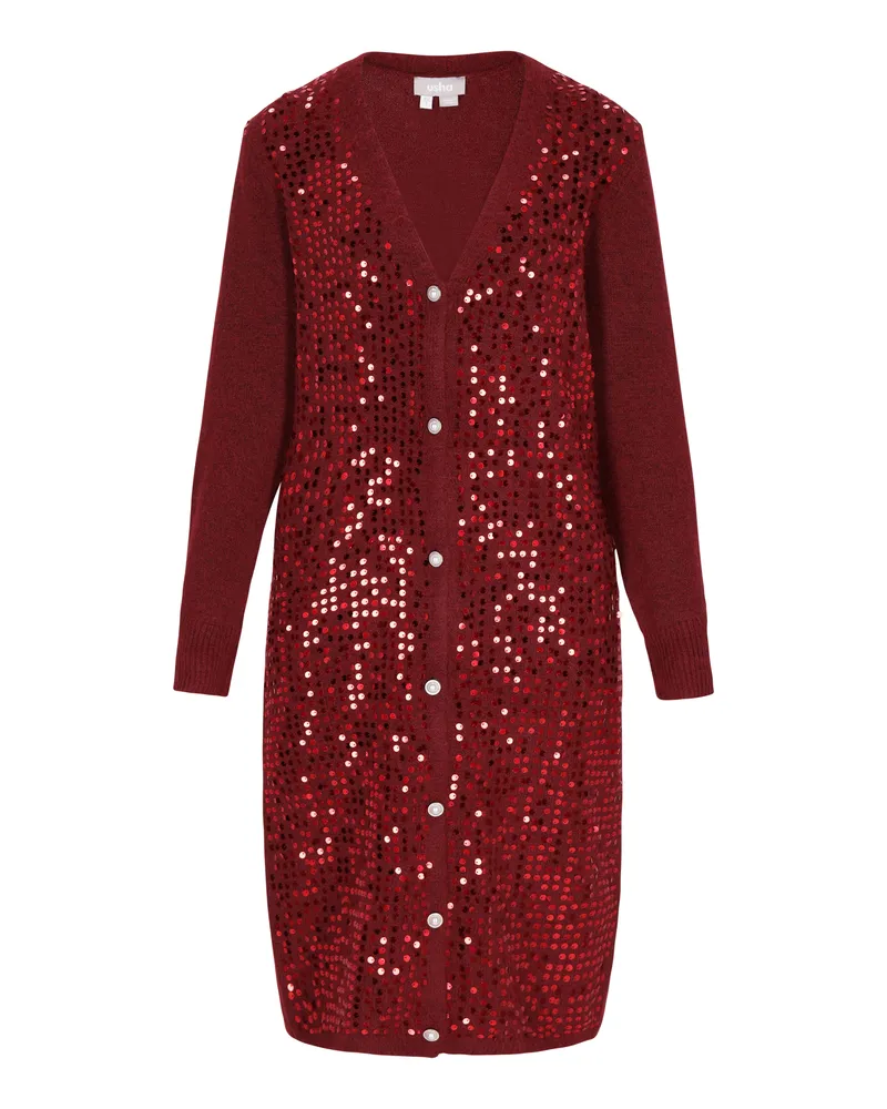 Usha Strickjacke für Damen - Bordeaux Bordeaux