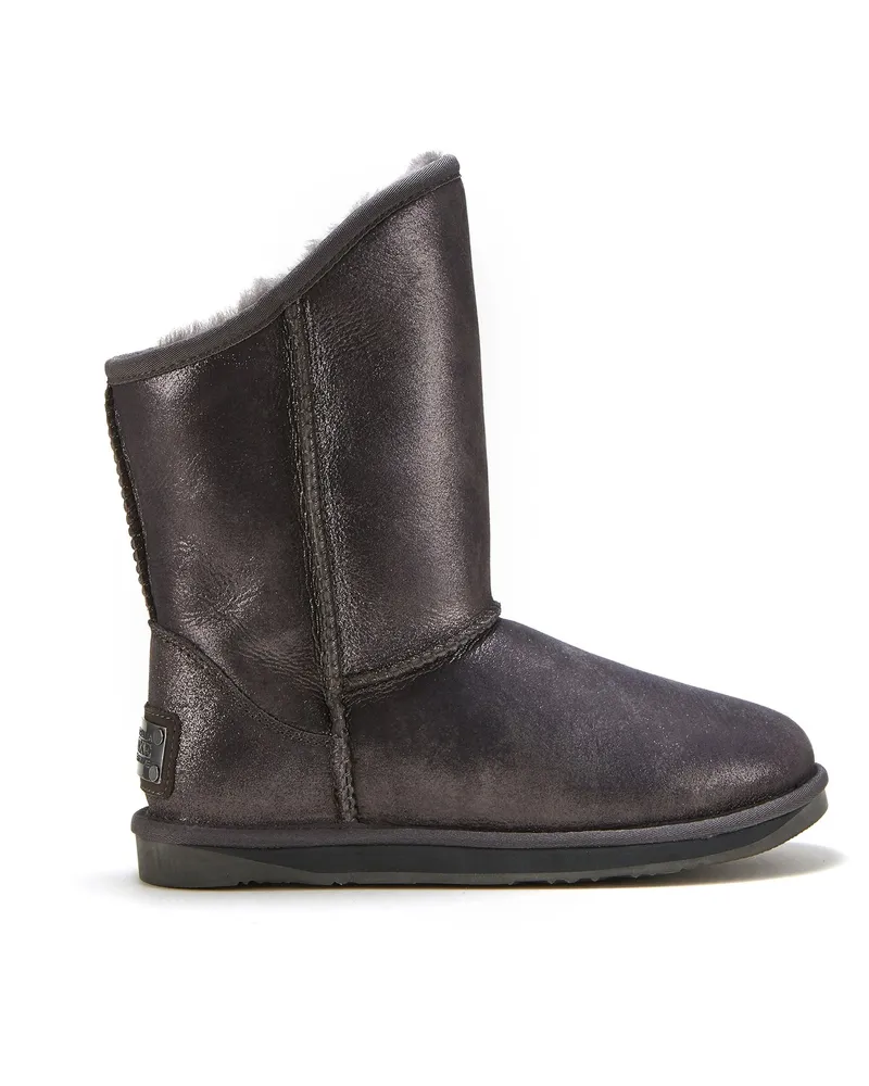 Australia Luxe Gemütliche kurze Stiefeletten in Antiksilber Silber