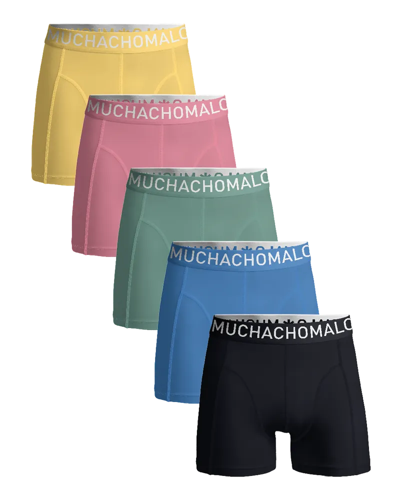 Muchachomalo Herren Boxer Shorts - 5er Pack - Herren Unterwäsche Mehrfarbig