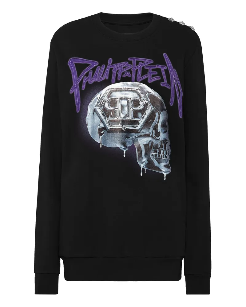 Philipp Plein Sweatshirt Skull Schwarz