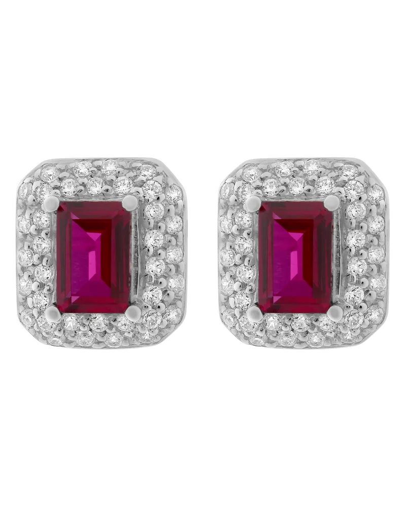 Orphelia Jackie' Ohrstecker für Damen aus 925er Sterlingsilber - Silber ZO-7237/RU Silber