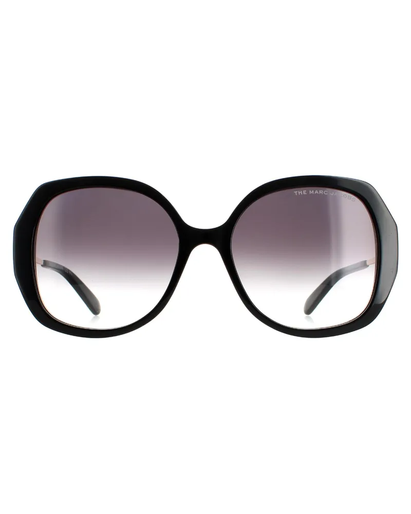 Marc Jacobs Butterfly Damen Schwarz/Dunkelgrau Gradient 581/S Sonnenbrille Schwarz
