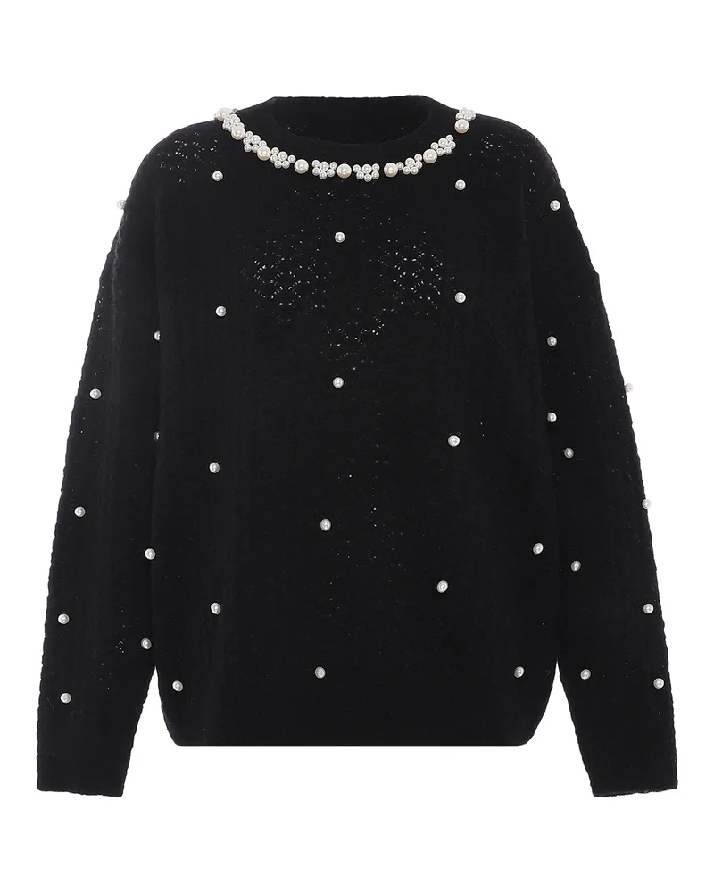 FAINA Pullover Damen schwarz Schwarz