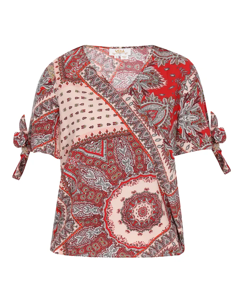 Usha Bluse Frauen rot mehrfarbig Rot