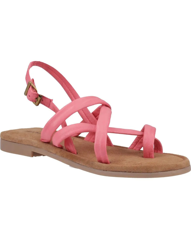 Hush Puppies Hope Damen Coral Sandalen Aus Leder Rot