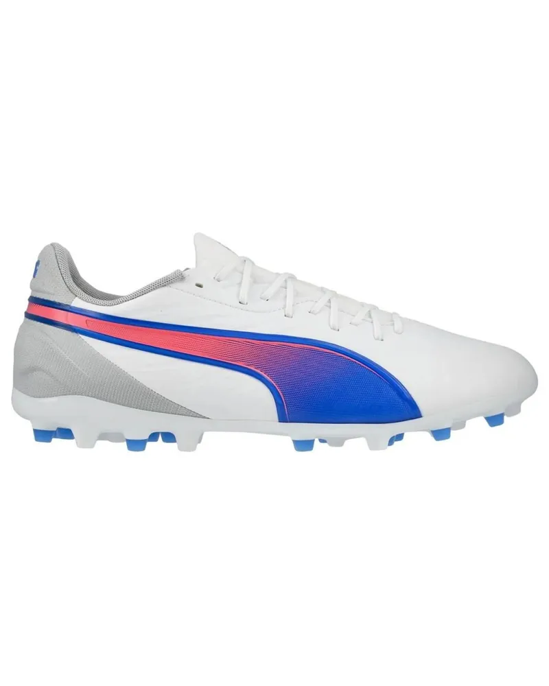 Puma King Match MG Fußballschuhe für Herren - Weiß Weiß