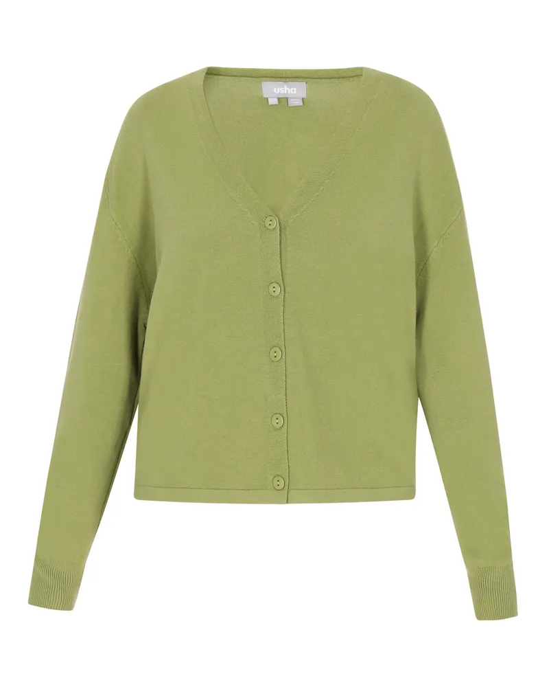 Usha Strickjacke - Hellgrün Hellgrün