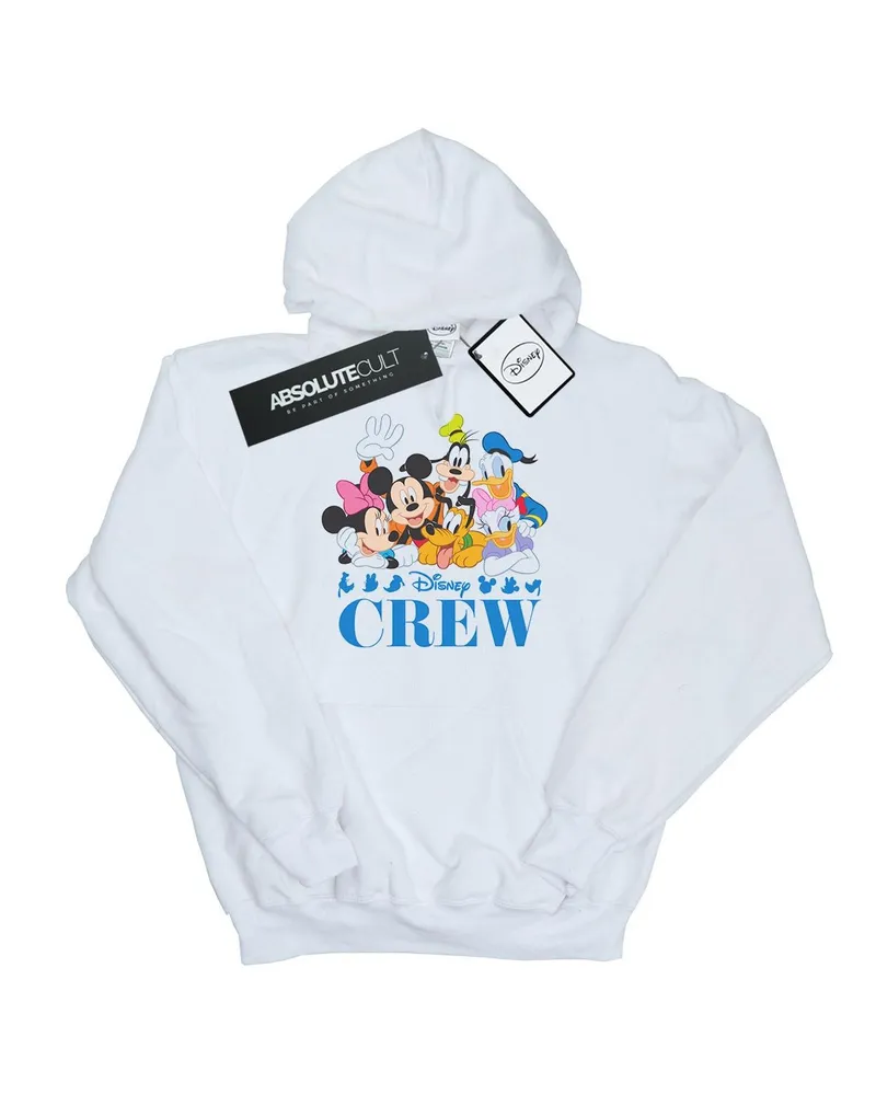 Disney Herren Mickey Mouse Disney Friends Hoodie (Weiß Weiß