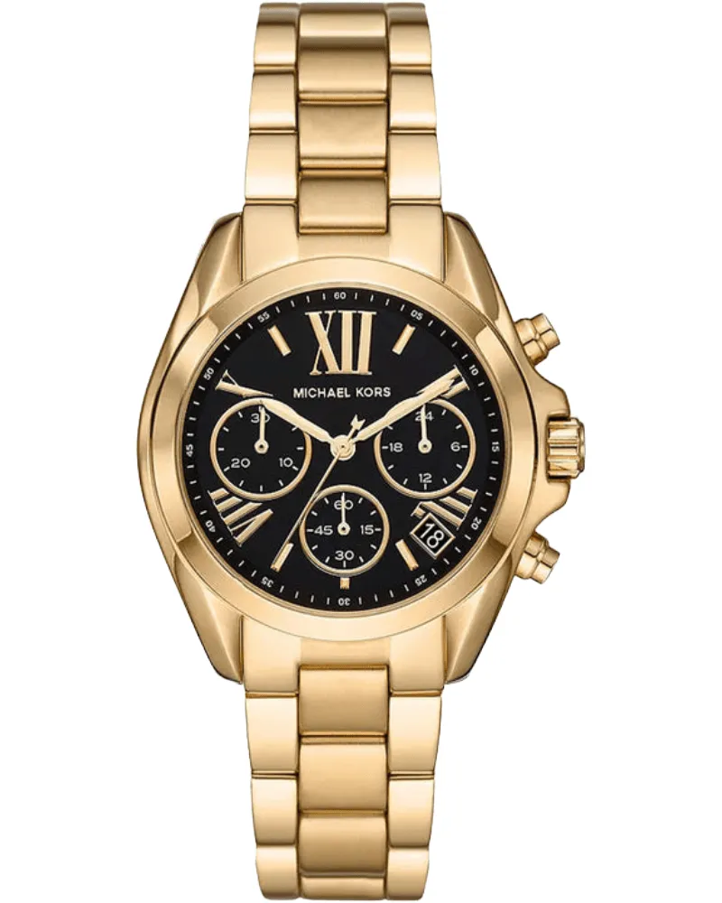 Michael Kors Bradshaw MK6959 36mm Gold Edelstahl Damenuhr Chronograph Gold