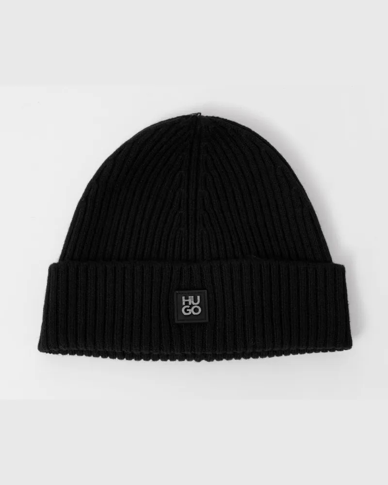 HUGO BOSS Xola Metallmütze, Schwarz Schwarz