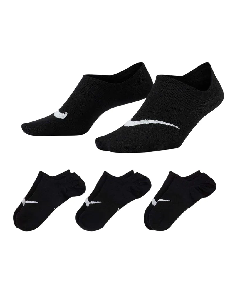 Nike Everyday Plus" Sneaker-Socken für Damen (3er-Pack) (Schwarz/Weiß Schwarz