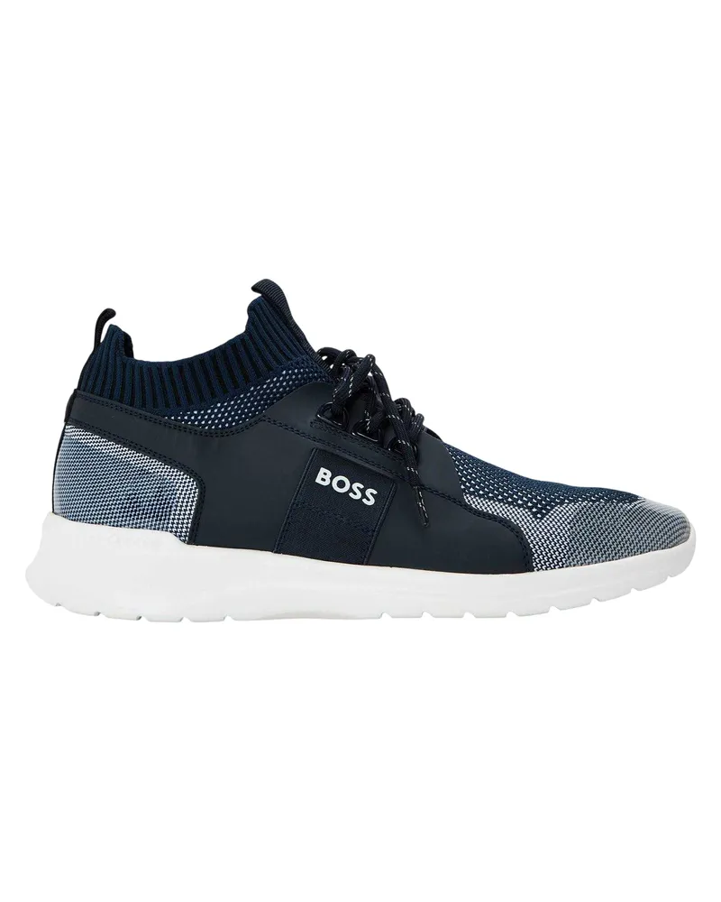 HUGO BOSS Extreme" Logo Sneaker für Herren, Jerseyware (Dunkelblau Blau