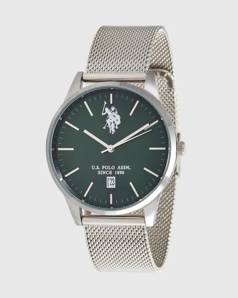 U.S. Polo Assn.  Uhr Owen Herren Uhr Silber