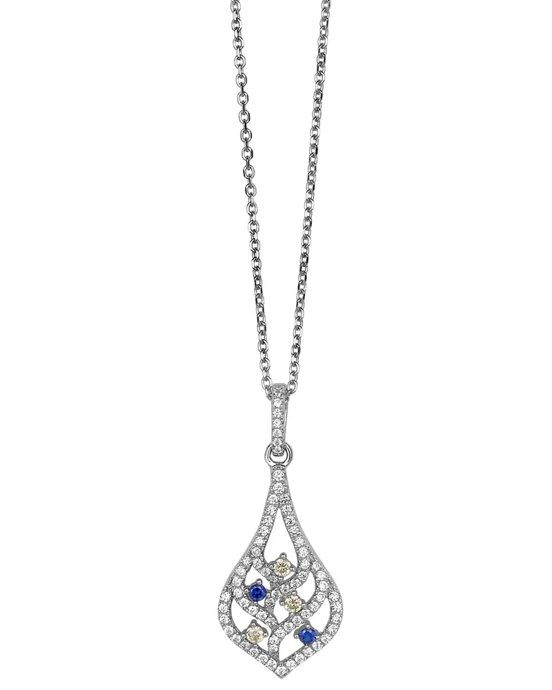 Orphelia Damen-Kette aus 925er Sterlingsilber mit Anhänger – Silber ZH-4845 Silber
