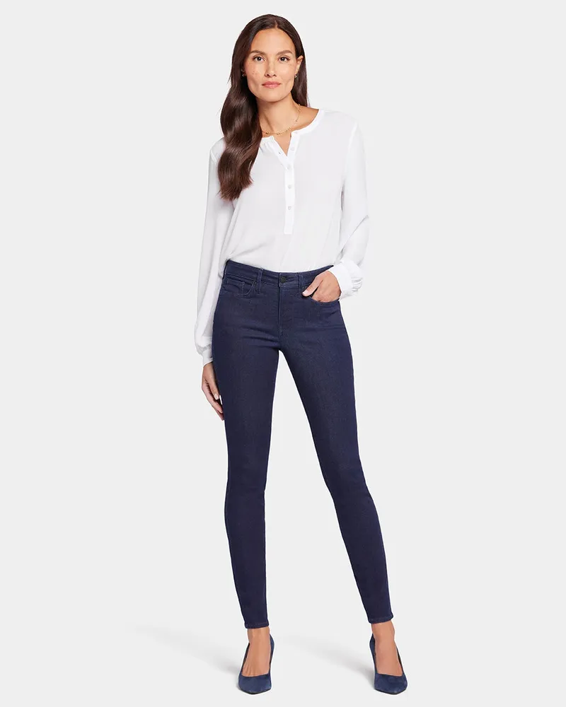 NYDJ not your daughter's Jeans  Ami Skinny Jeans Dunkelblau Premium-Denim (Lang Dunkelblau