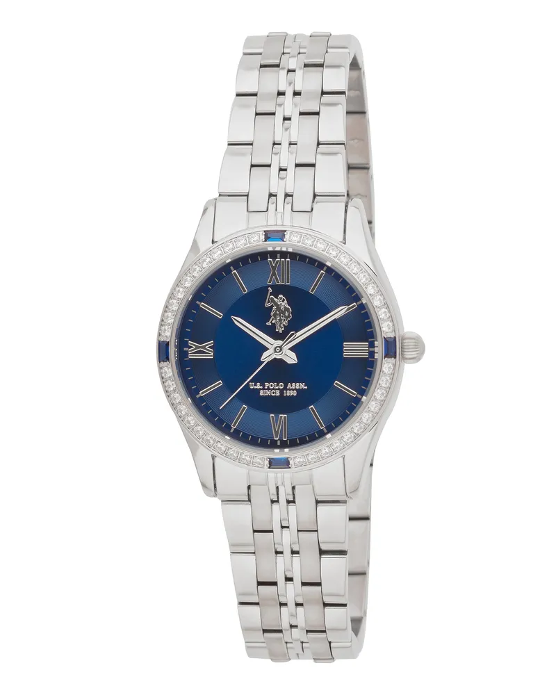 U.S. Polo Assn.  Uhr Giselle Damenuhr Silber