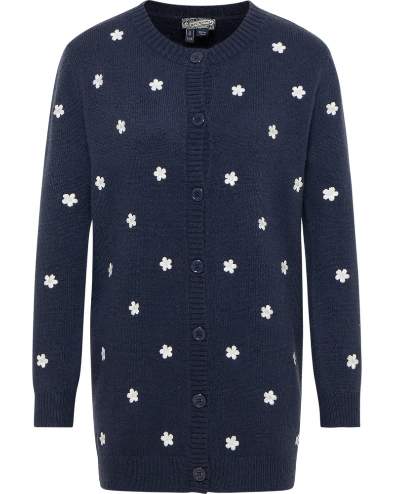 DreiMaster Strickjacke mit Stickerei Damen Marine Marineblau
