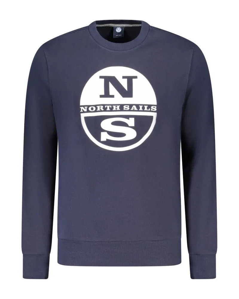 North Sails Blauer Baumwoll-Herrenhoodie Blau