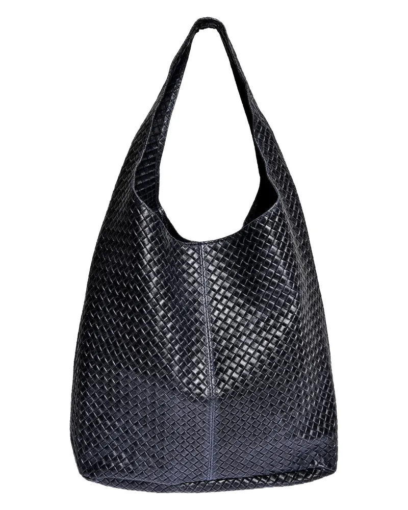 Luisa Vannini Blau Rindsledertasche Blau