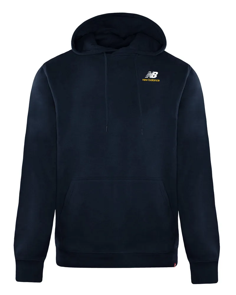 New Balance Neues Gleichgewicht Langarm Pullover Marine Herren gestickt Hoodie MT11550 ECL Marineblau