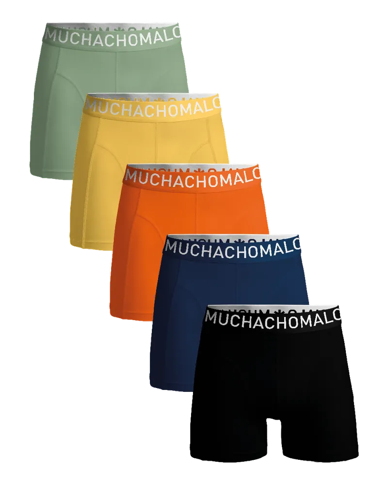 Muchachomalo Herren Boxershorts – 5 Stück – Herren Unterhosen Mehrfarbig