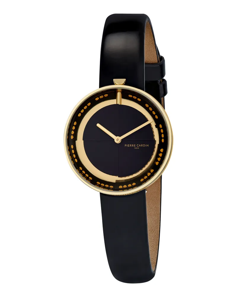 Pierre Cardin Marais Schwarz Damen Armbanduhr CMA.0002 Schwarz