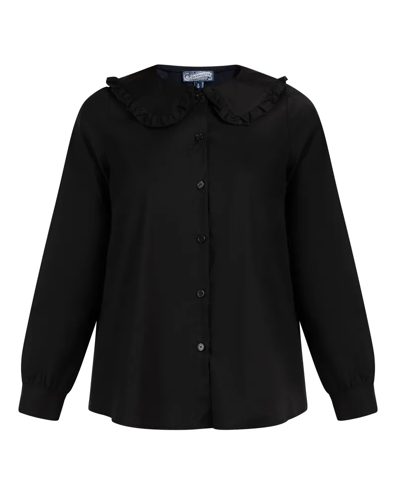 DreiMaster Bluse Damen schwarz Schwarz