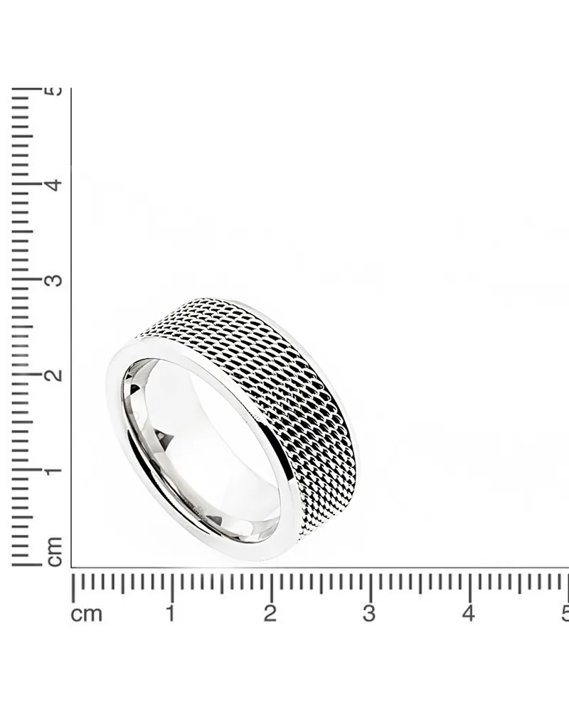 ZEEme Stainless Steel Ring Edelstahl glanz Grau