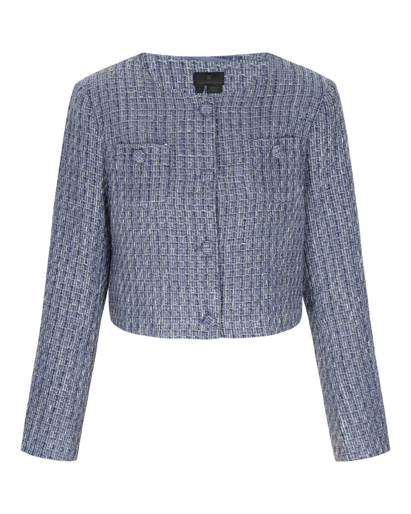DreiMaster Blazer für Damen mit Glitzerdetail - Marineblau Marineblau