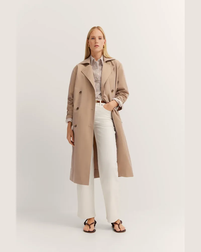 Bugatti Damen Trenchcoat wasserabweisend Beige