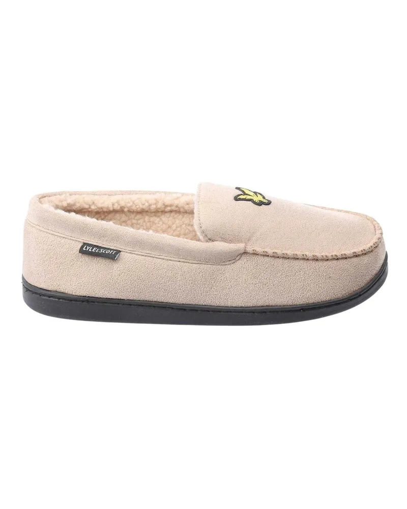 Lyle & Scott Aspen" Mokassin-Hausschuhe für Herren, Wildlederimitat (Grau Grau
