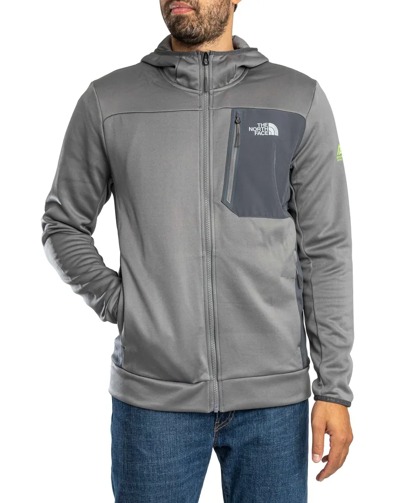 The North Face Logo Kapuzenjacke, Grau Grau