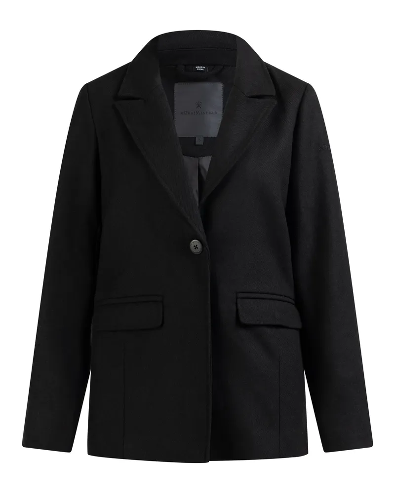 DreiMaster Langer Blazer aus Wollgemisch Damen Schwarz Schwarz