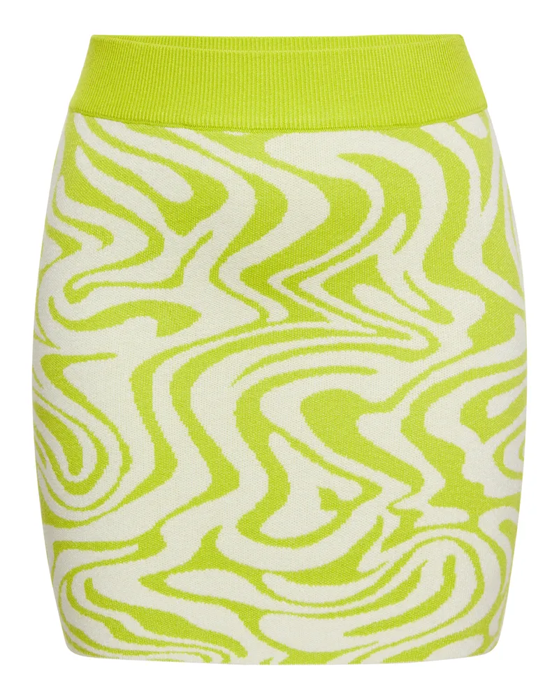 My Mo Felsen Damen WOLLWEISS LIMETTE Limettengrün