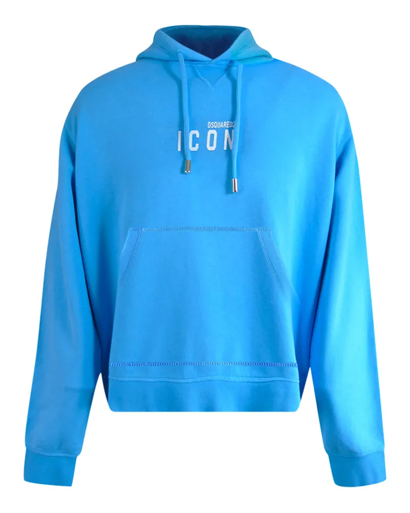 Dsquared2 Icon Small Logo Hoodie - Blau Blau
