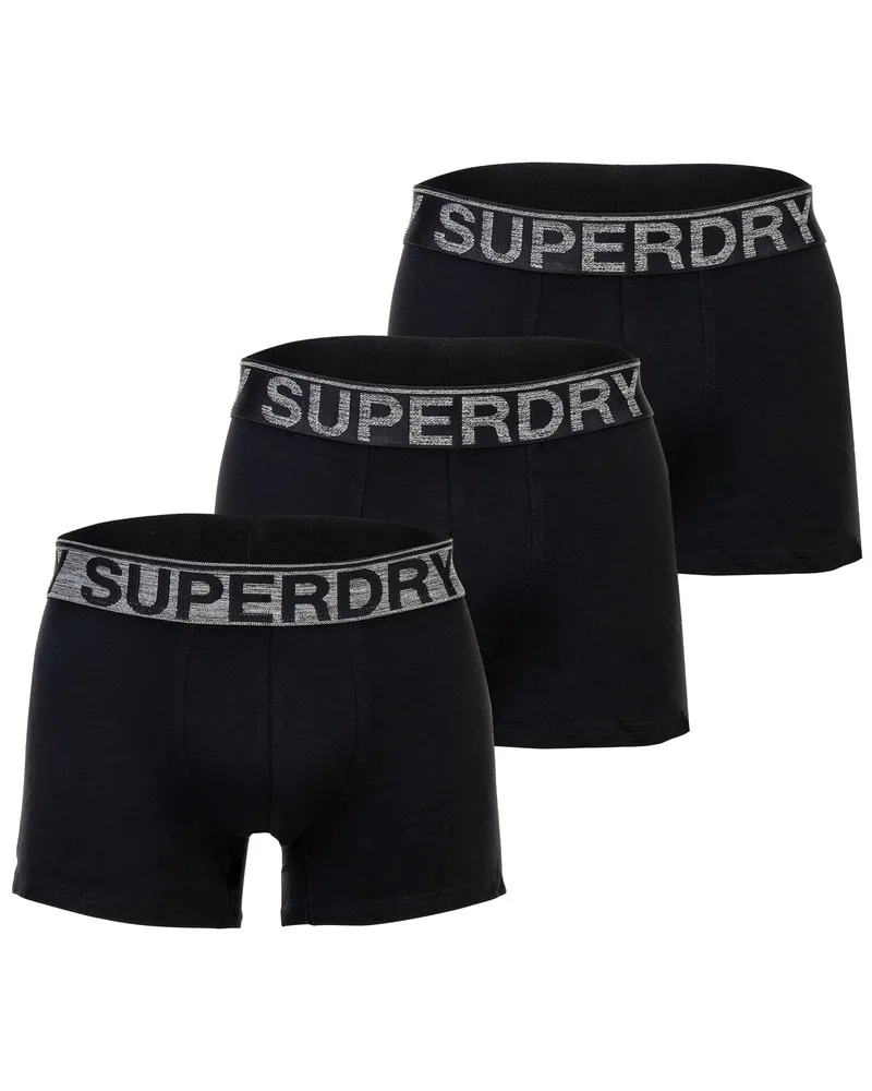 Superdry. 3 Packungsstämme, Schwarz Schwarz