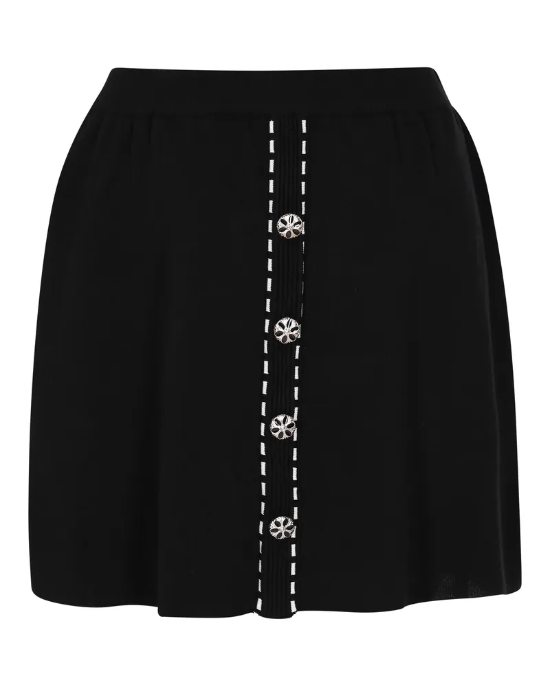 FAINA Rock Frauen Schwarz Schwarz