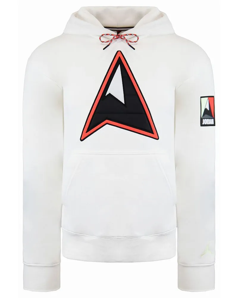 Nike Air Jordan Standard Fit Langarm Pullover weißer Herren Hoodie CT3490 100 Weiß
