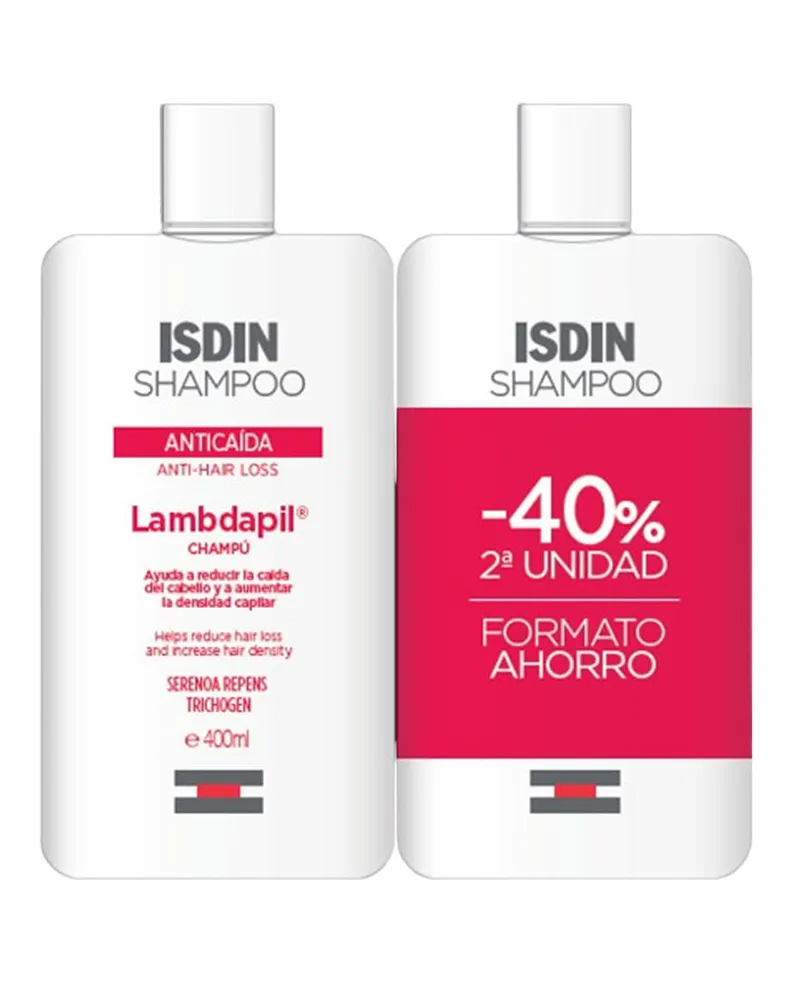 ISDIN Lambdapil Shampoo Gegen Haarausfall, Packung 2 X 400 ml 