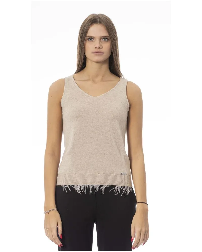 Baldinini Wolloberteil für Damen - Beige Beige