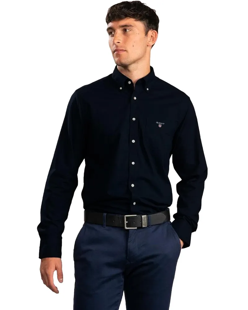Gant Herren Regular Fit Hemd | Das Oxford Hemd Schwarz