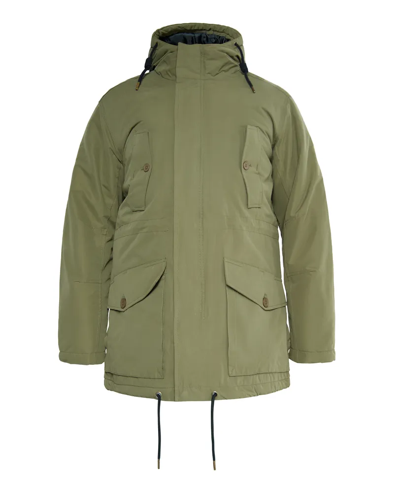 My Mo Wattierter Anorak Herren Militäroliv Oliv