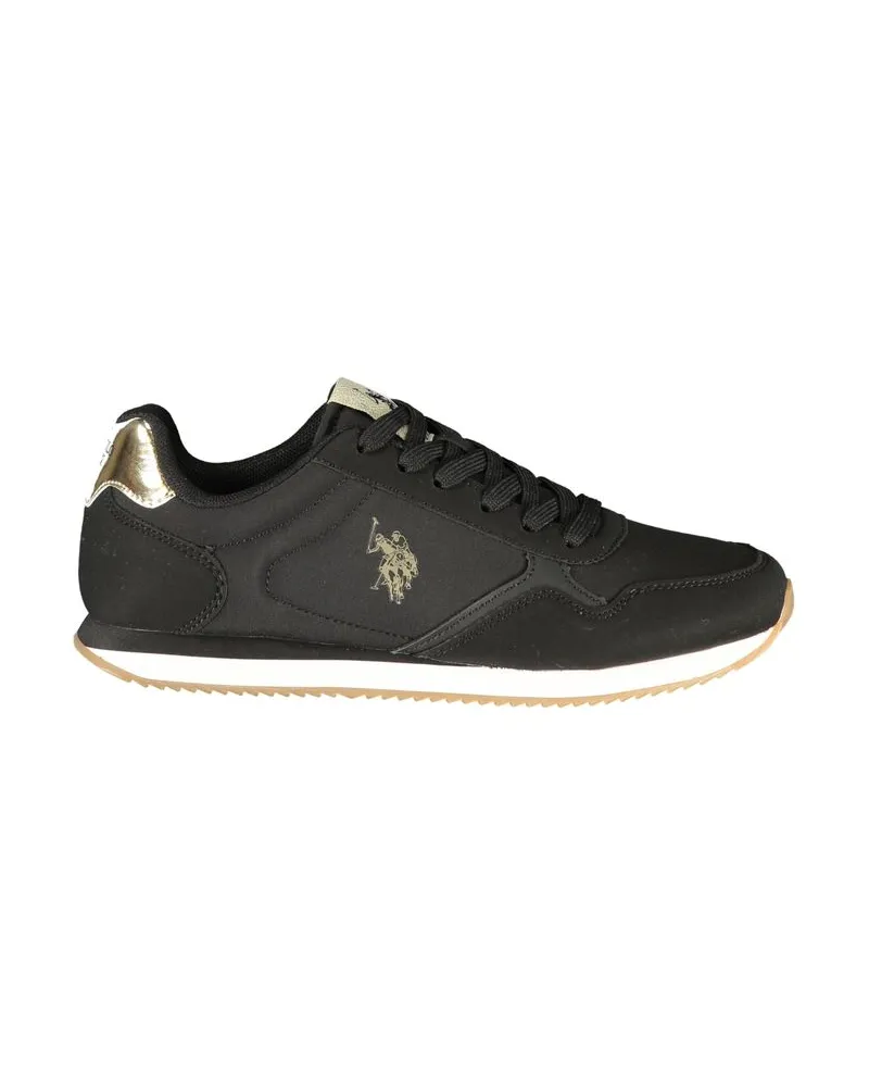 U.S. Polo Assn.  Schwarze Polyurethan Damen Sneaker Schwarz