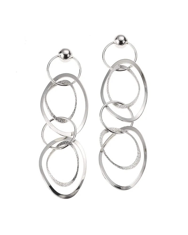 ZEEme Silber Ohrringe 925 Silber rhodiniert Silber