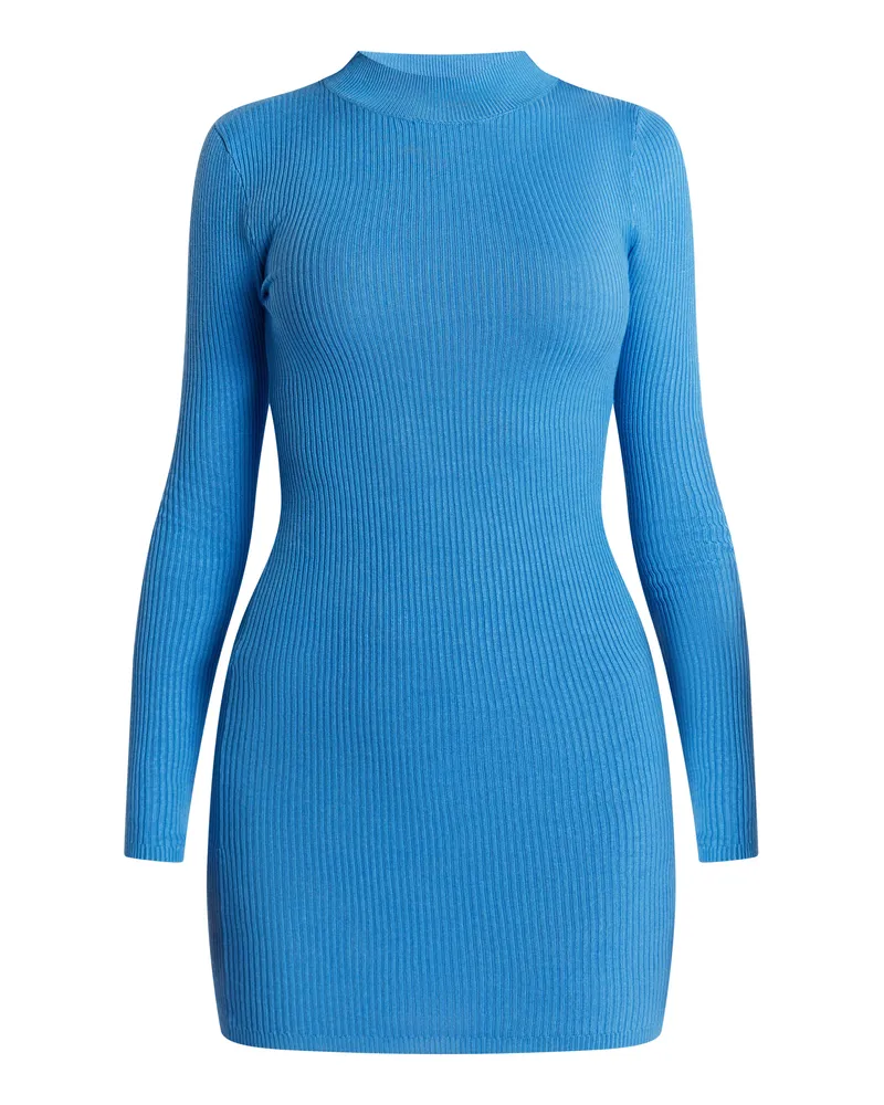 My Mo Strickkleid mini Damen Himmelblau Blau
