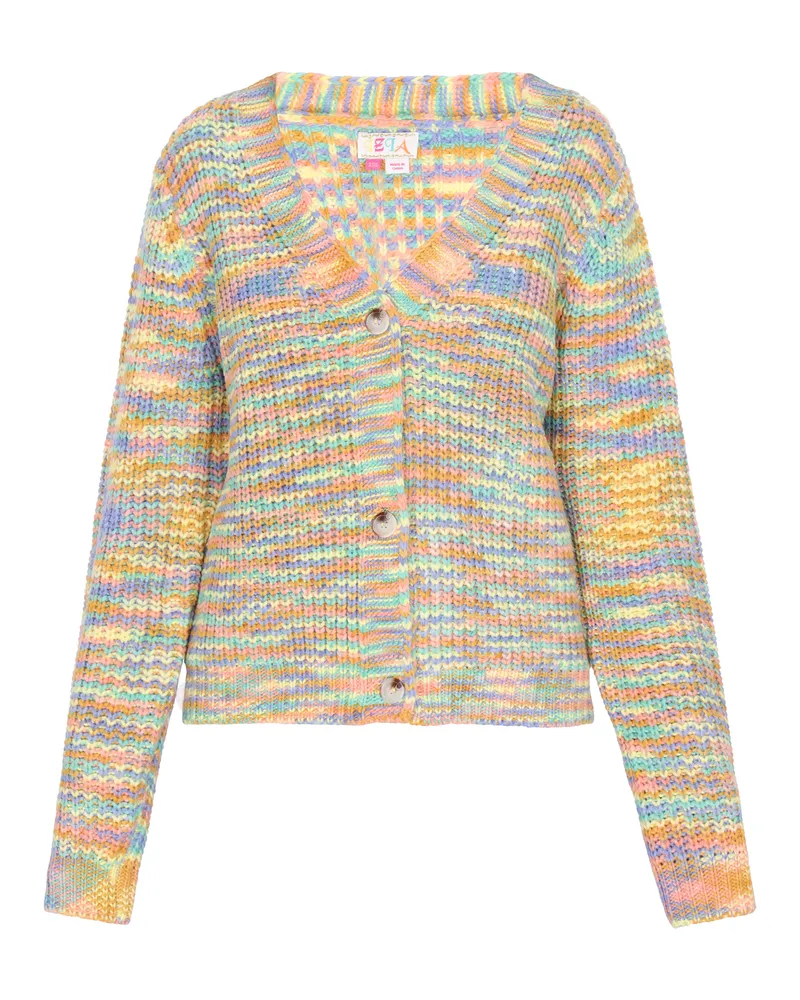 IZIA Strickjacke Damen Blau Mehrfarbig Blau