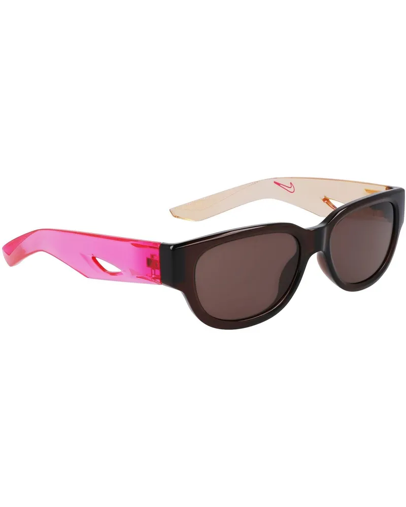 Nike II" Rechteck-Sonnenbrille, Kunststoff (Erdfarbe/Mauve Flachs